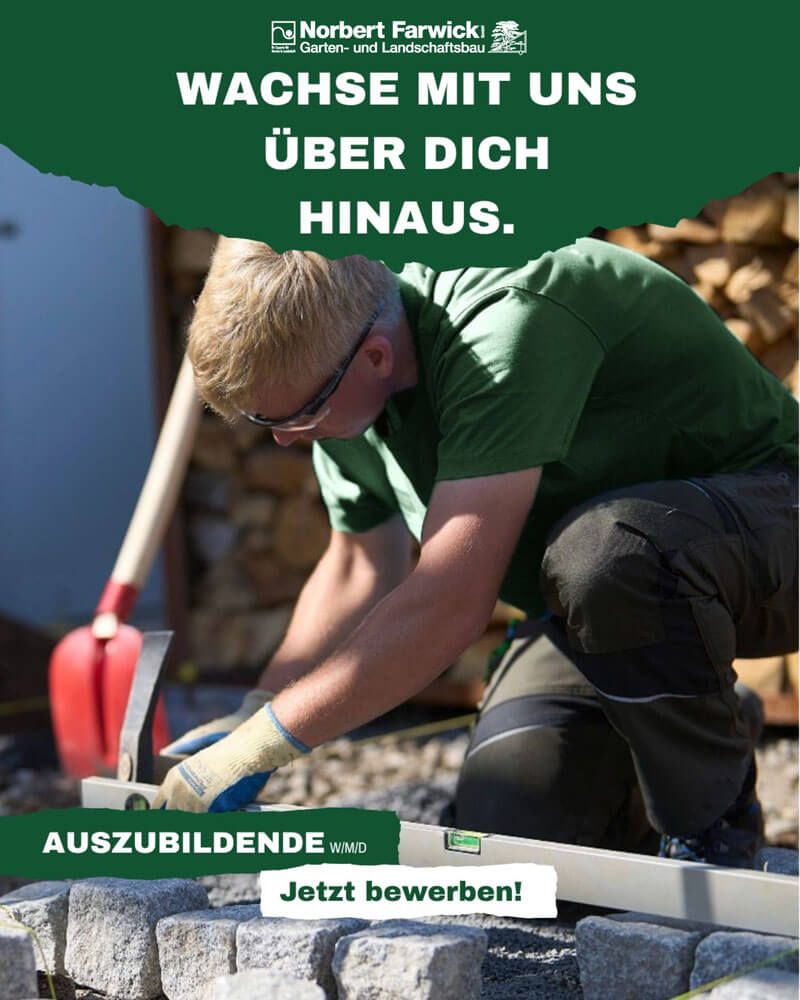 Stellenanzeige Ausbildung bei Farwick Gärtner/in und Garten- und Landschaftsbau